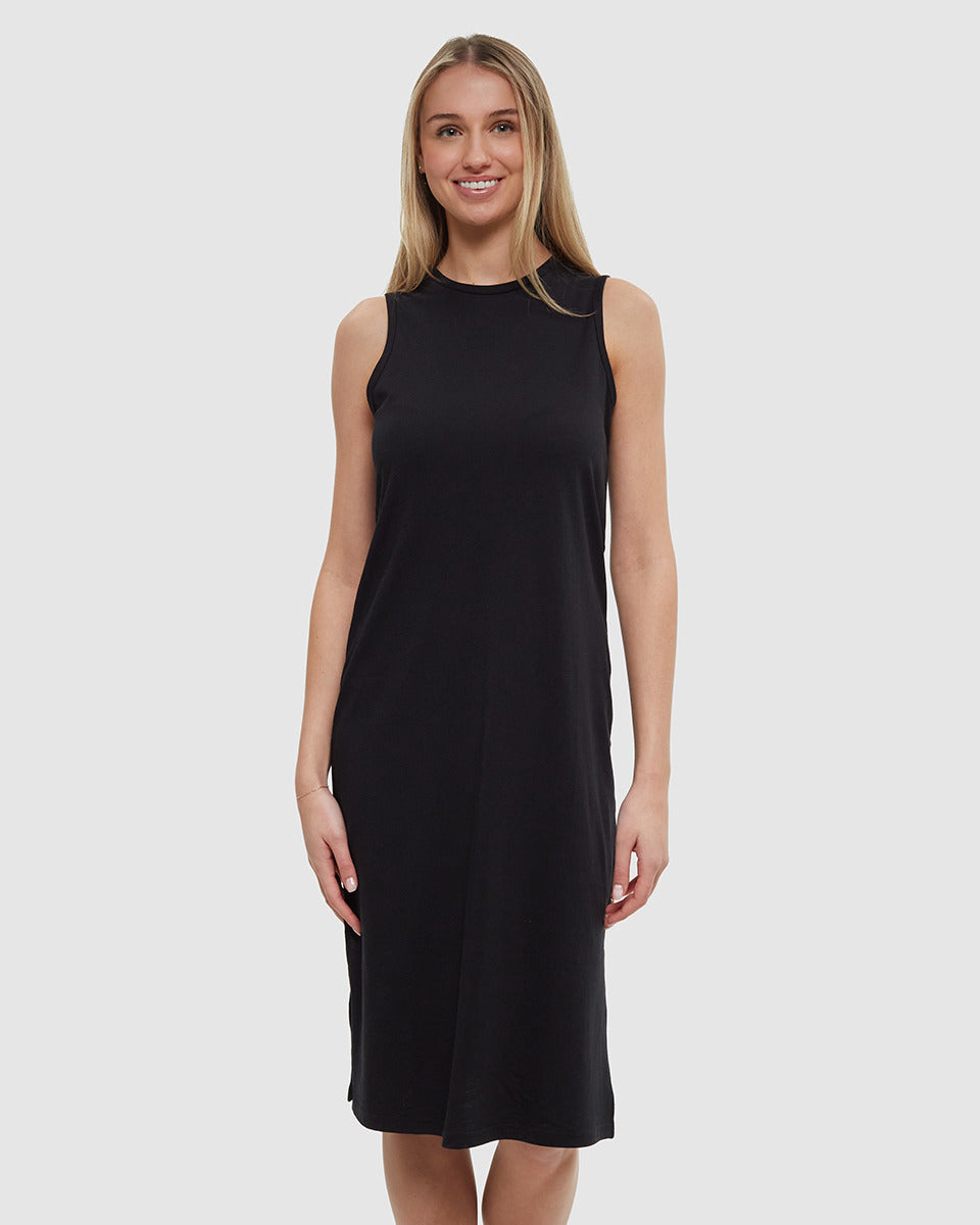 Tentree Women's Valley Dress - Meteorite Black