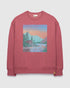 Tentree Women's Washed Lakeshore Relaxed Crew - Rosewood Canal Blue