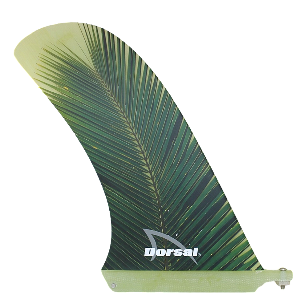 DORSAL Longboard Fiberglass Fins — 10" / Green / Fiberglass - view 2