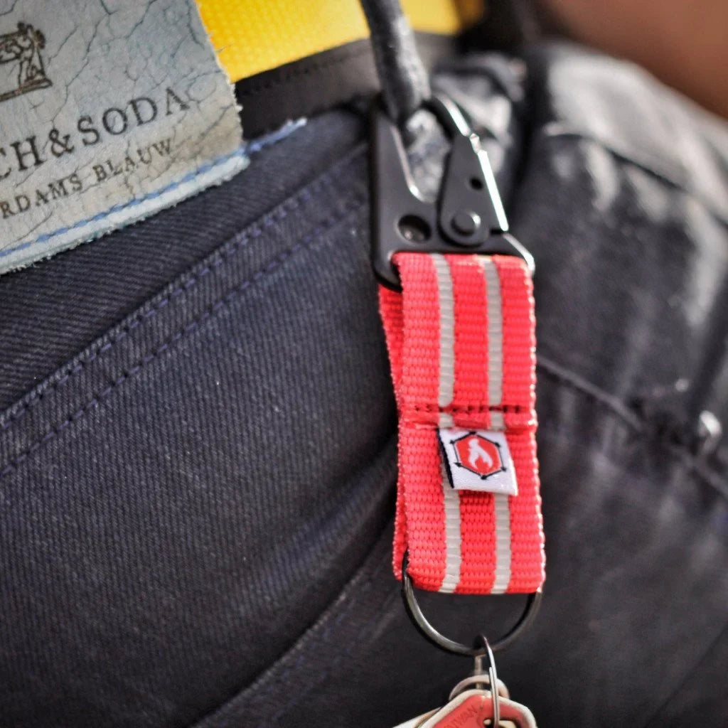 Recycled Firefighter The Chauffeur - Reflective Edition - Durable keychain clip — product view 27