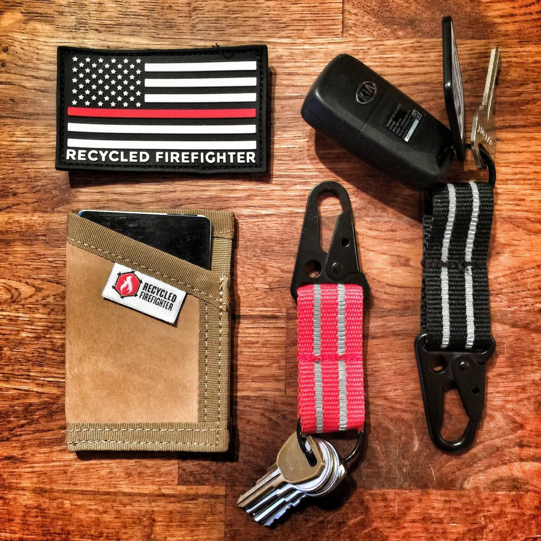 Recycled Firefighter The Chauffeur - Reflective Edition - Durable keychain clip — product view 30
