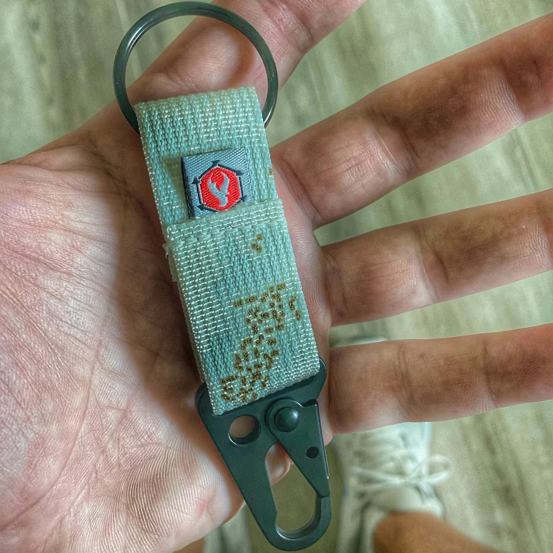 Recycled Firefighter The Chauffeur - Camo Edition - Durable keychain clip — product view 8