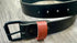 Recycled Firefighter Thin Red Line Premium Leather Belt — product view 2