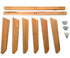 TidyTimber Wakeboard Storage Wood Rack | Holds 3 Wakeboards - product view 5