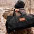 White Duck Tote Shape Canvas Firewood Log Carriers