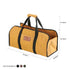 White Duck Tote Shape Canvas Firewood Log Carriers