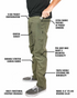 Off The Grid Surplus Trailblazer Standard Fit Pants - DK Olive