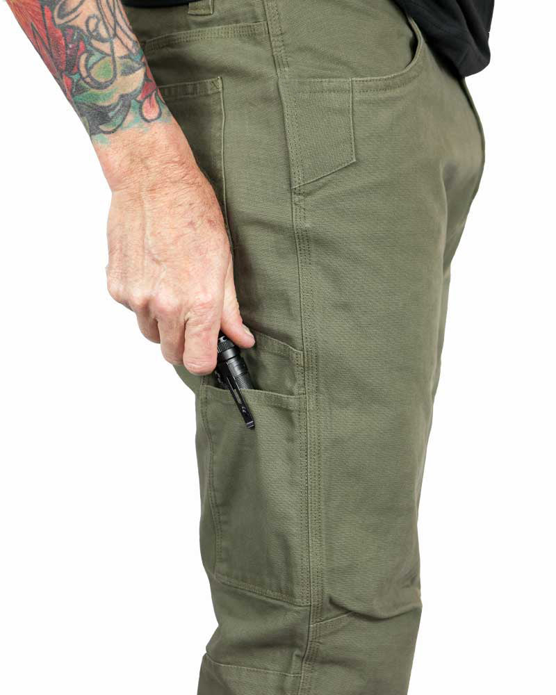 Off The Grid Surplus Trailblazer Taper Fit Pants - DK Olive