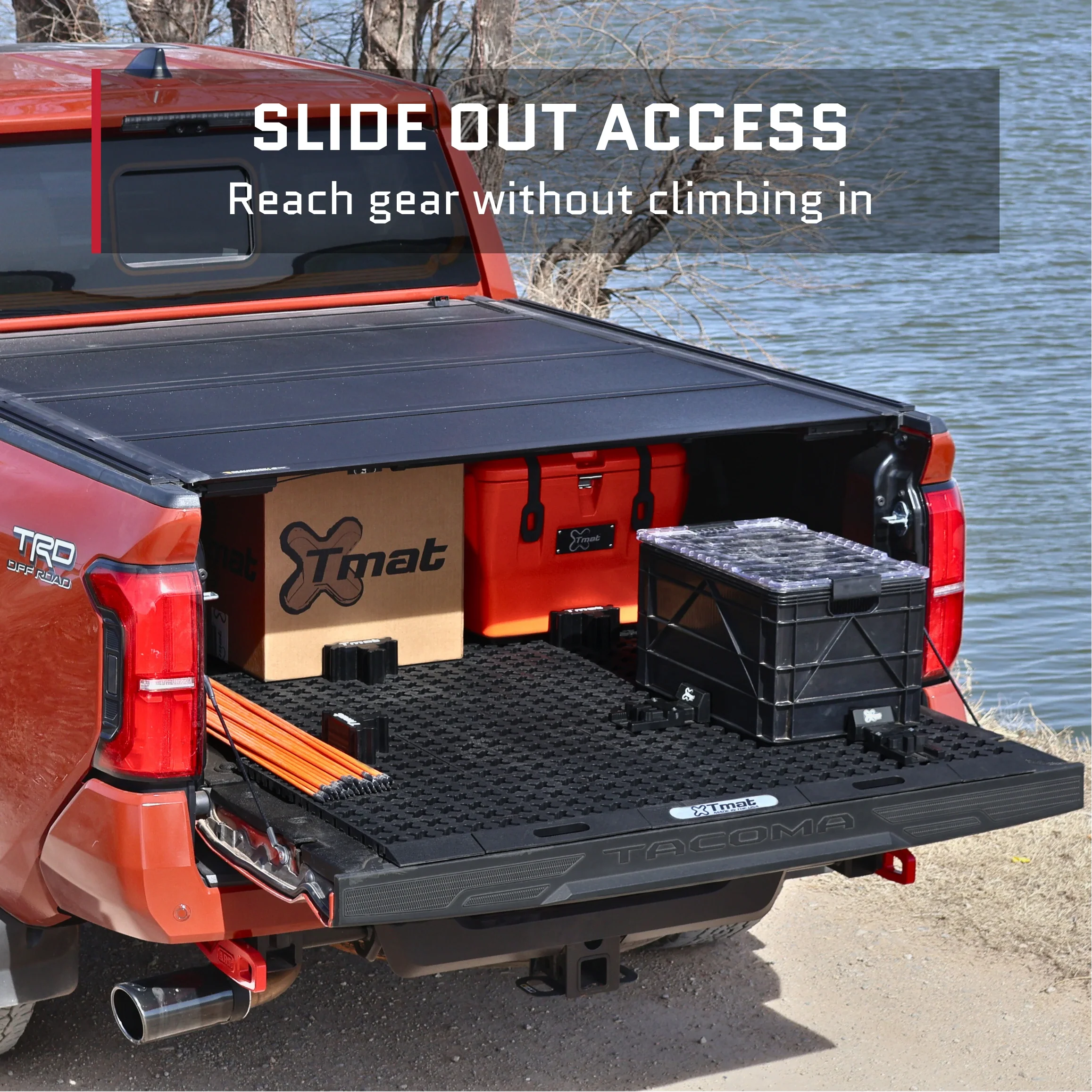 Tmat 64 x 50 in Truck Bed Organizer Kit – 5 ft–5 ft 5 in Beds