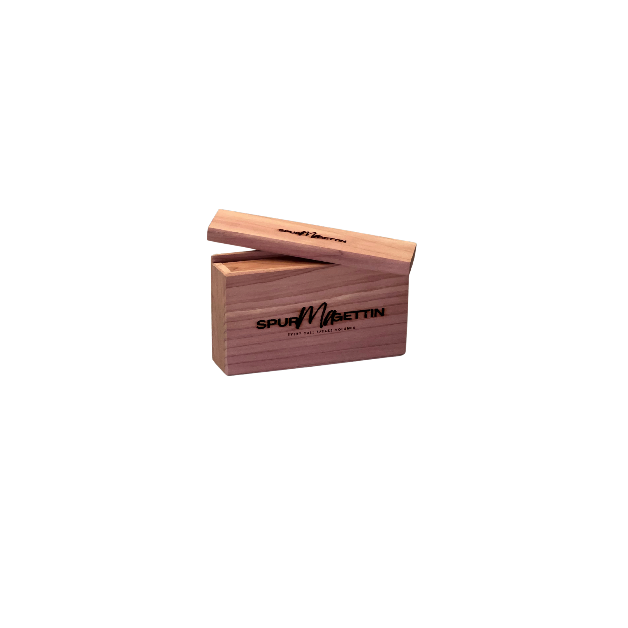 Spur-Ma-Gettin Scratch Box Call in Cedar Wood – product image 1