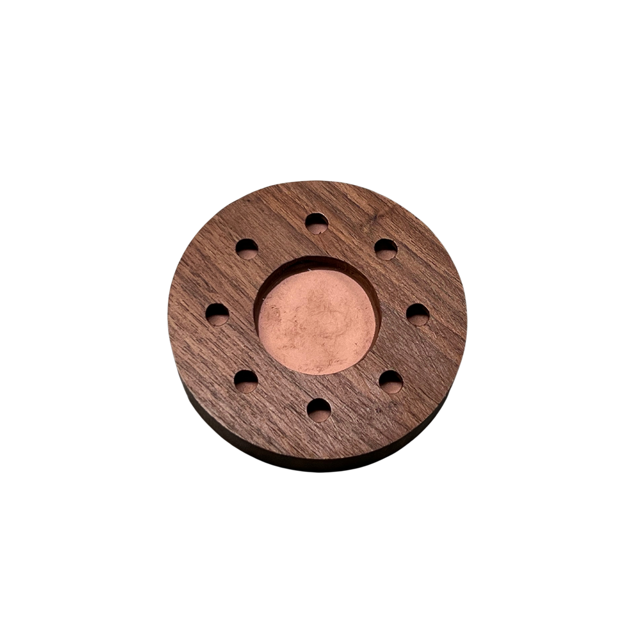 Spur-Ma-Gettin Double Sided Slate Top with Blasted Copper Bottom Wooden Pot Call – product image 1