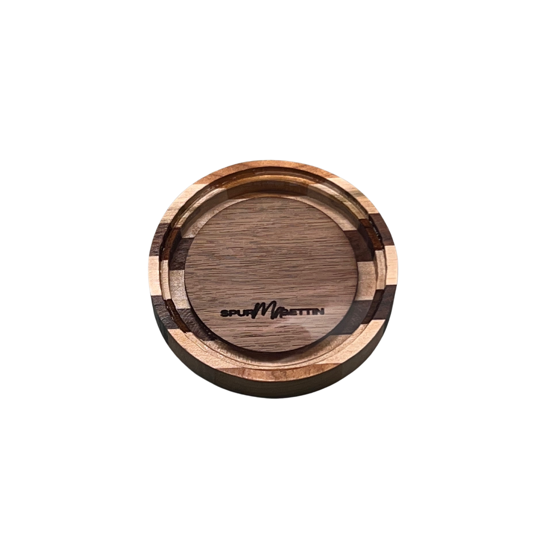 Spur-Ma-Gettin Single Sided Crystal Top with Wooden Bottom Pot Call – product image 1