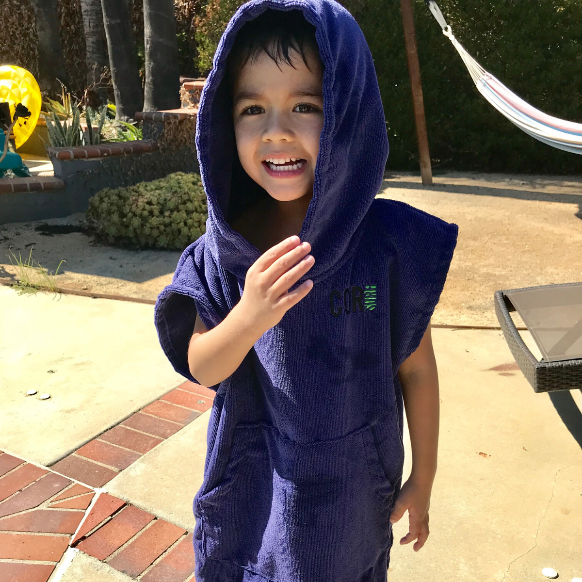 COR Surf Kids Changing Towel Poncho - Solid Colors — view 5
