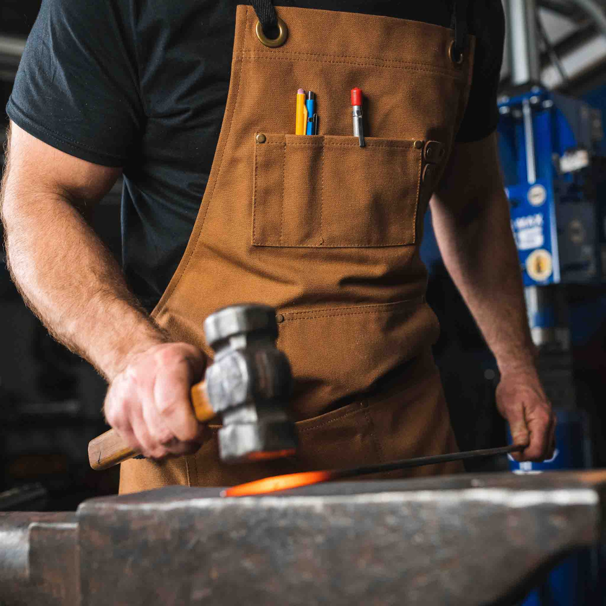 White Duck Work Apron