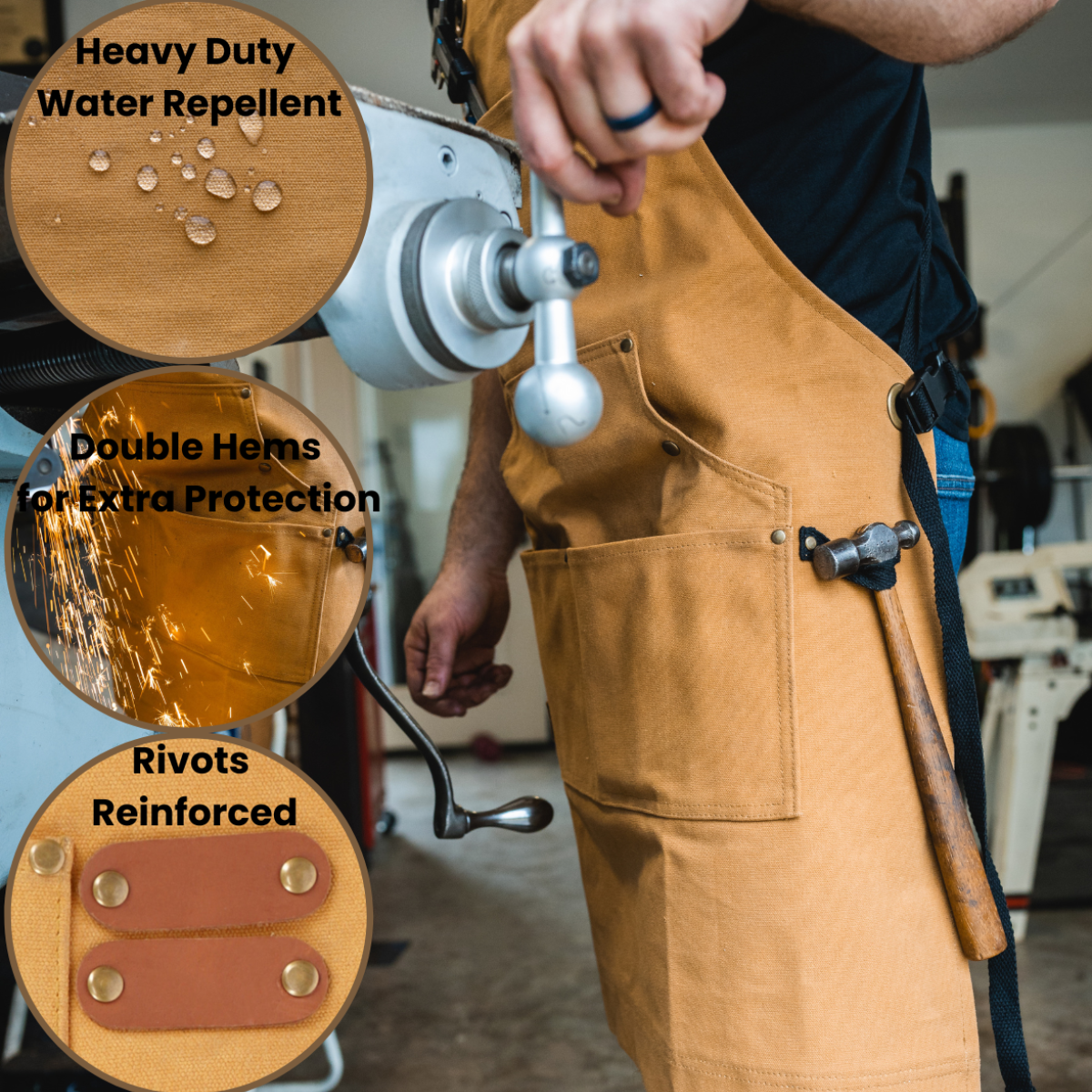 White Duck Work Apron