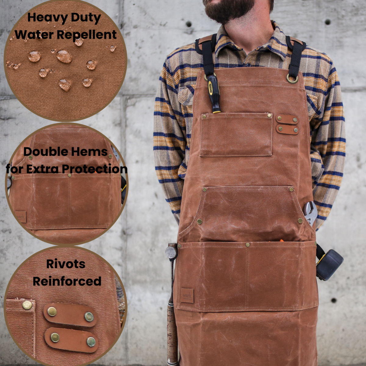White Duck Work Apron