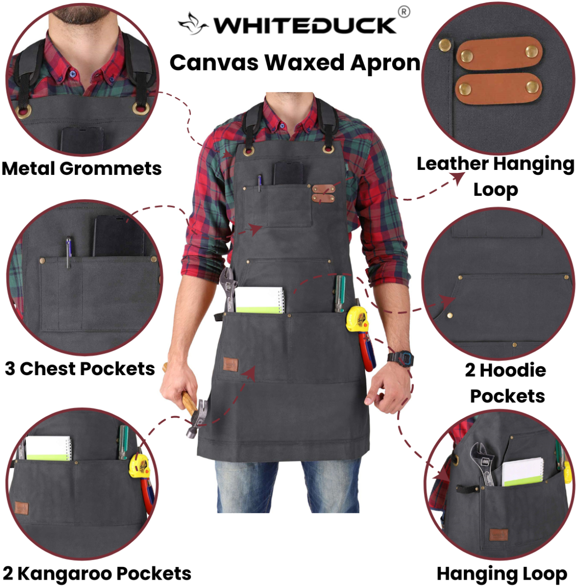 White Duck Work Apron