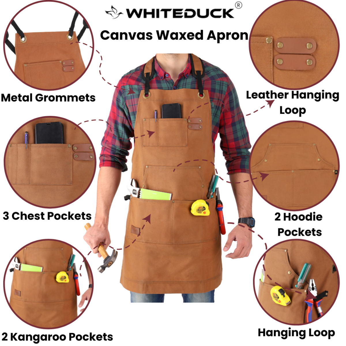 White Duck Work Apron