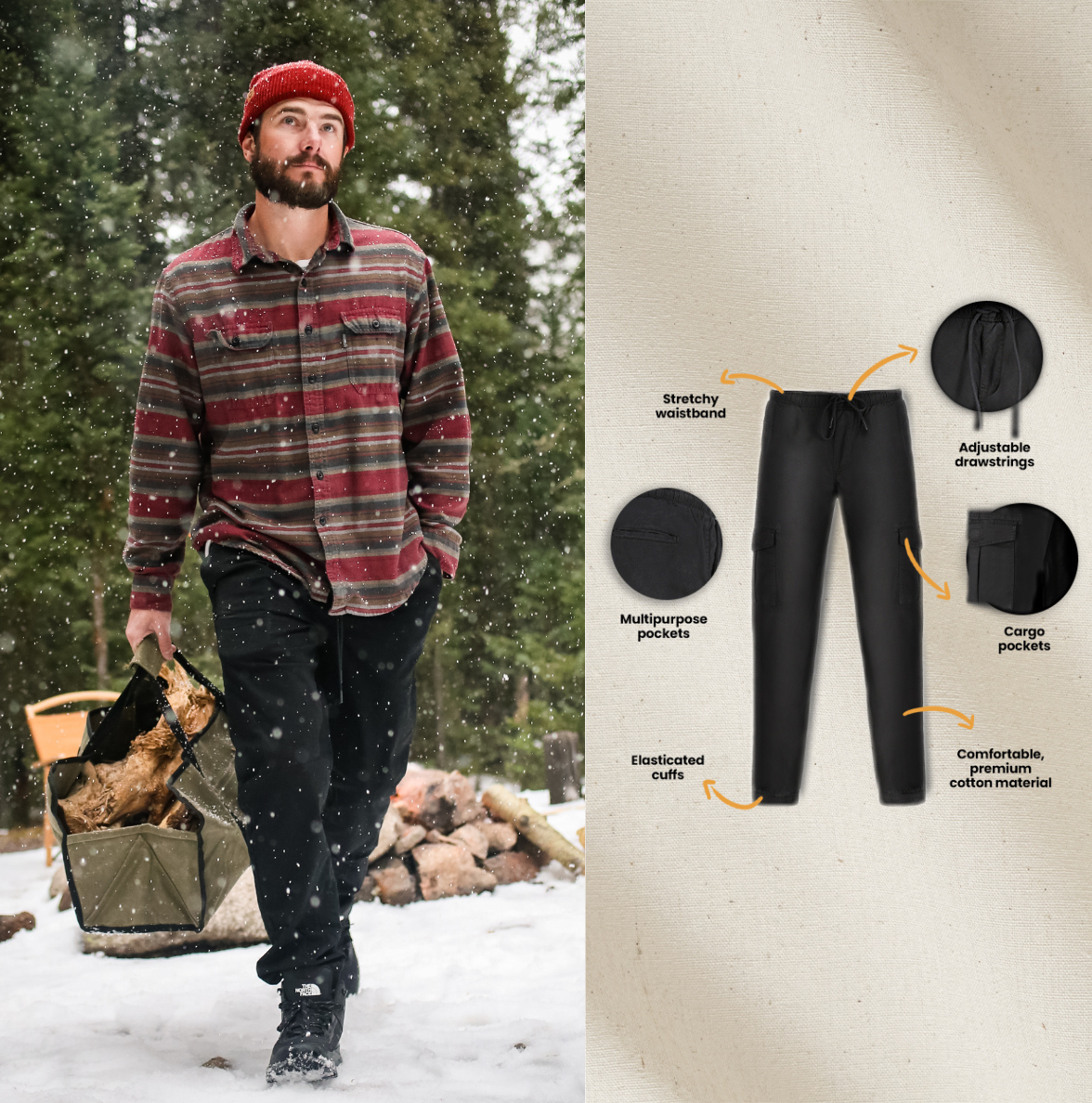 White Duck Essential Stretch Jogger Pants