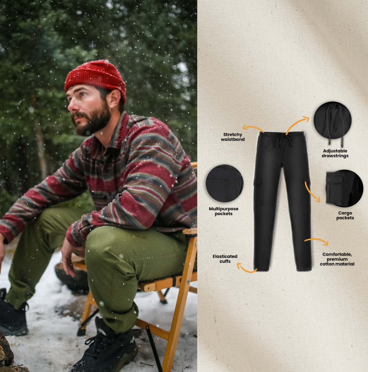 White Duck Essential Stretch Jogger Pants