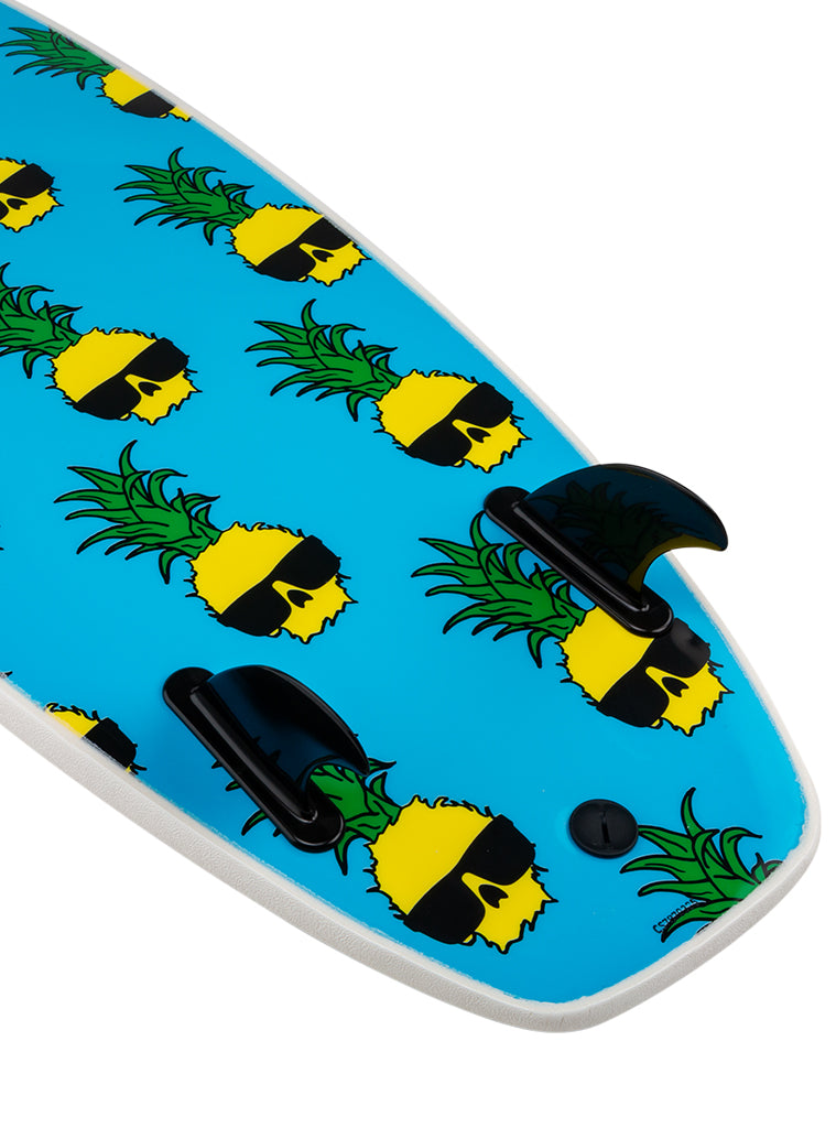 Wave Bandit Ben Gravy Performer Mini 4′10″ Twin-Fin Surfboard