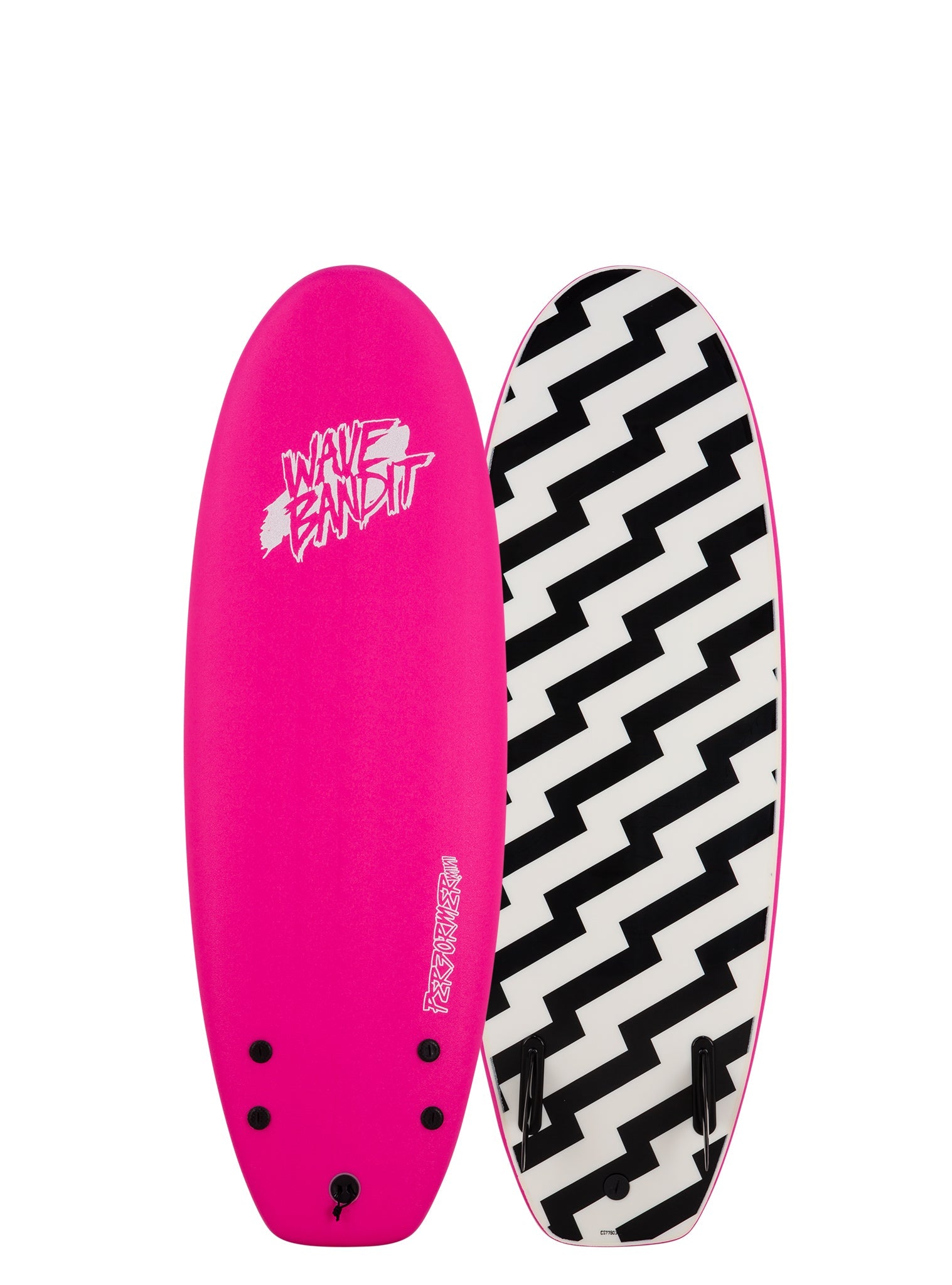 Wave Bandit Performer Mini 4′10″ Twin-Fin Surfboard