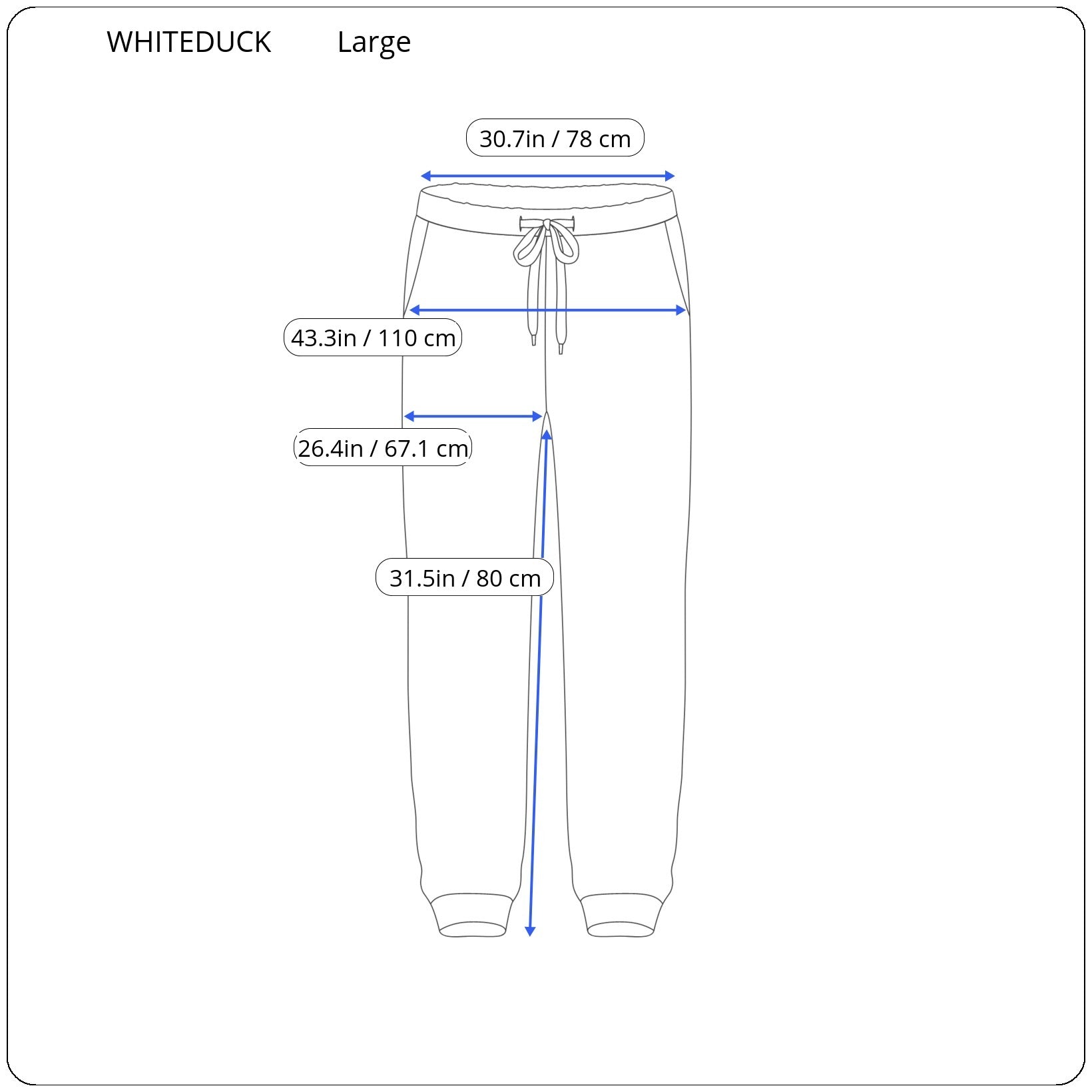 White Duck Essential Stretch Jogger Pants