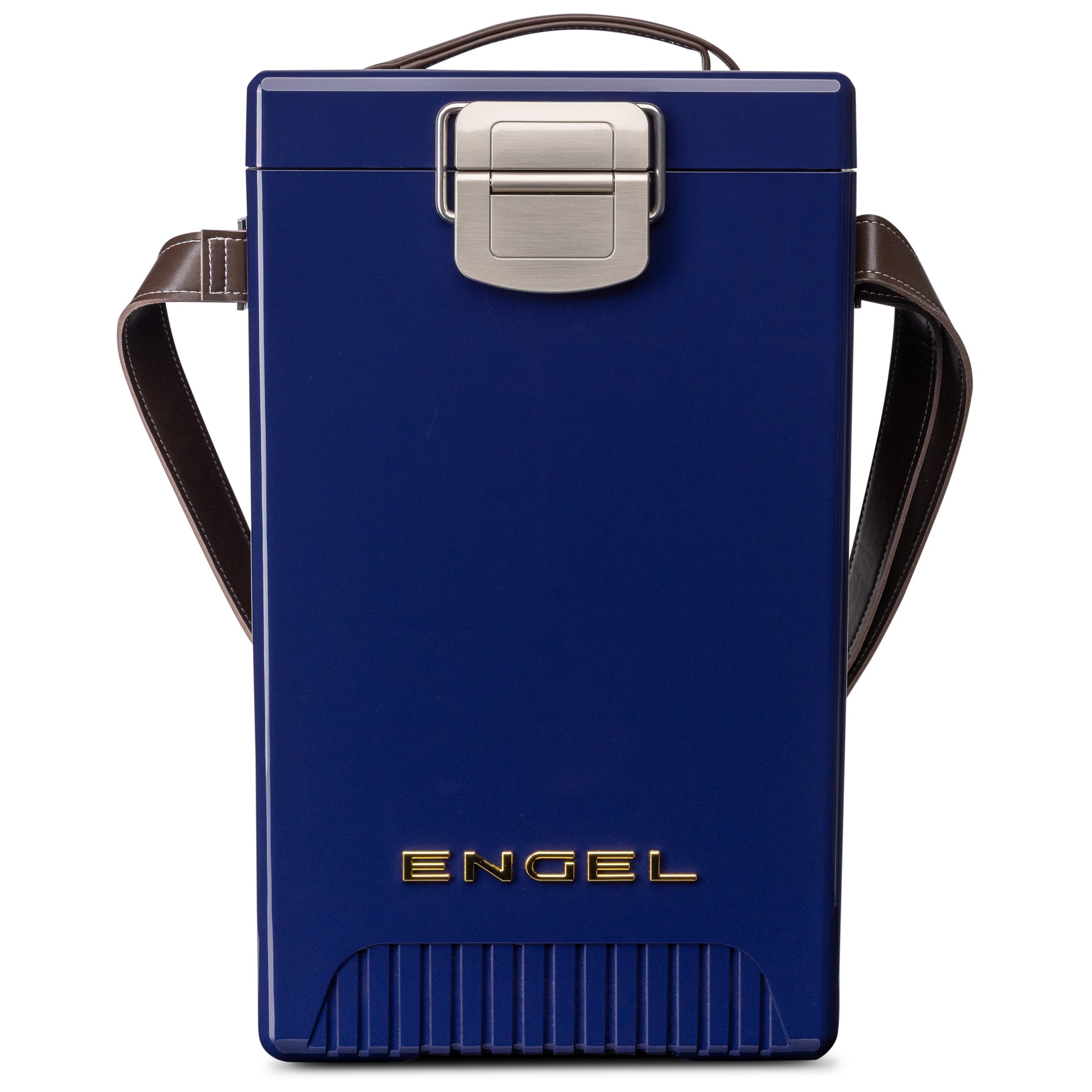 Engel Reserve wine cooler in Midnight Blue, closed front view