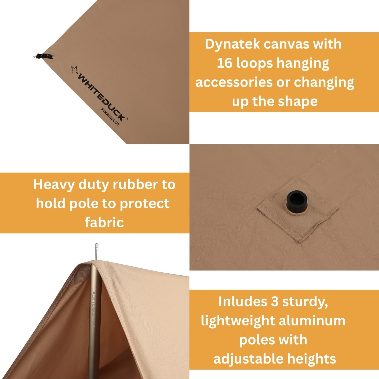 White Duck Sunshade Tarp 330