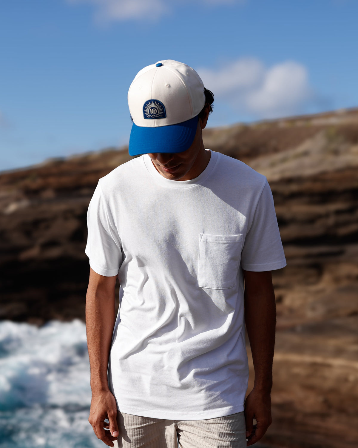 Tentree Sunrise Logo Elevation Hat - Undyed Nightfall