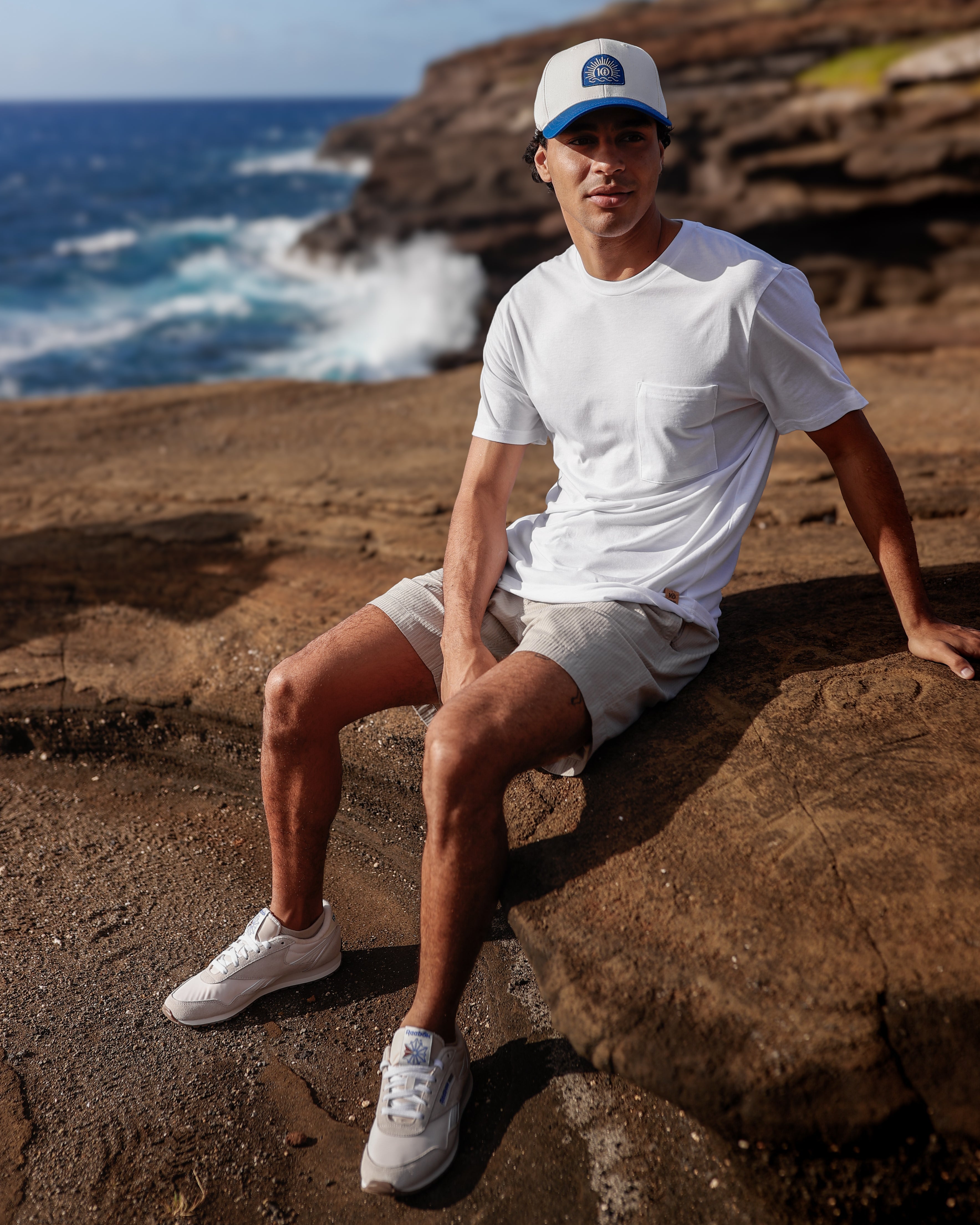 Tentree Sunrise Logo Elevation Hat - Undyed Nightfall