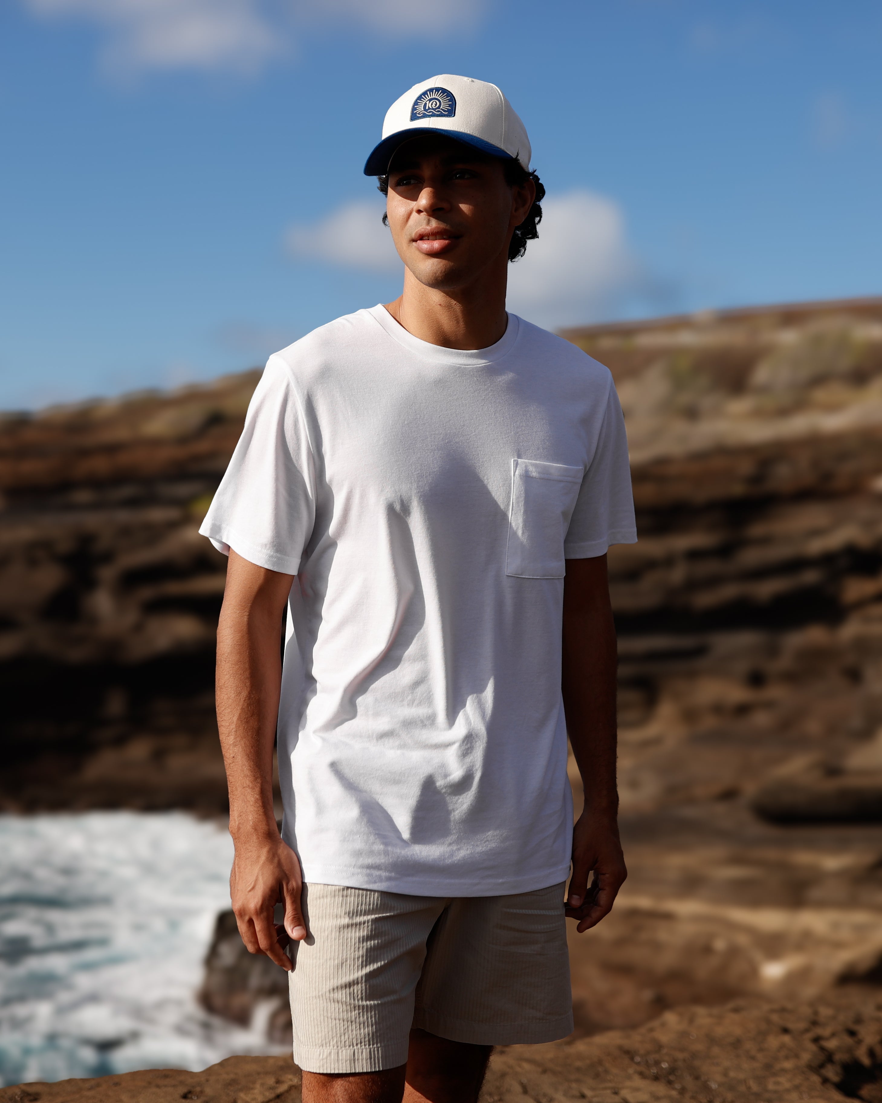 Tentree Sunrise Logo Elevation Hat - Undyed Nightfall