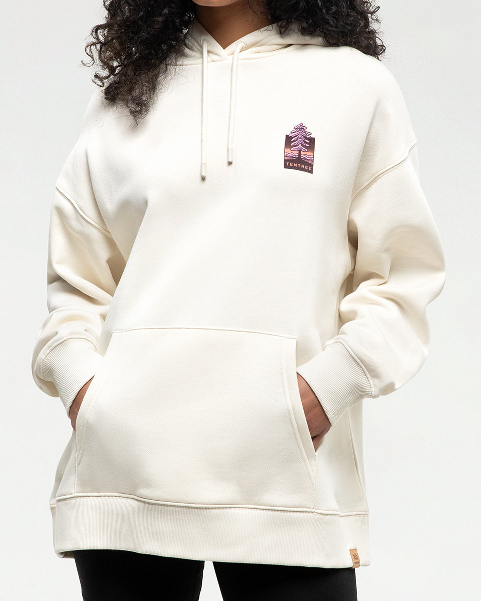 Tentree Women's Emerald Edge Oversized Hoodie - Undyed Huckleberry