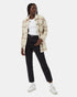 Tentree Women's Kapok Flannel Insulated Jacket - Vintage White Dark Taupe