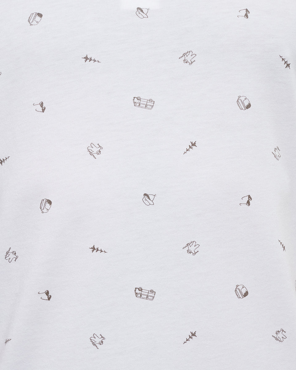 Tentree Men's Astir Polo - White Everyday Adventure Falcon