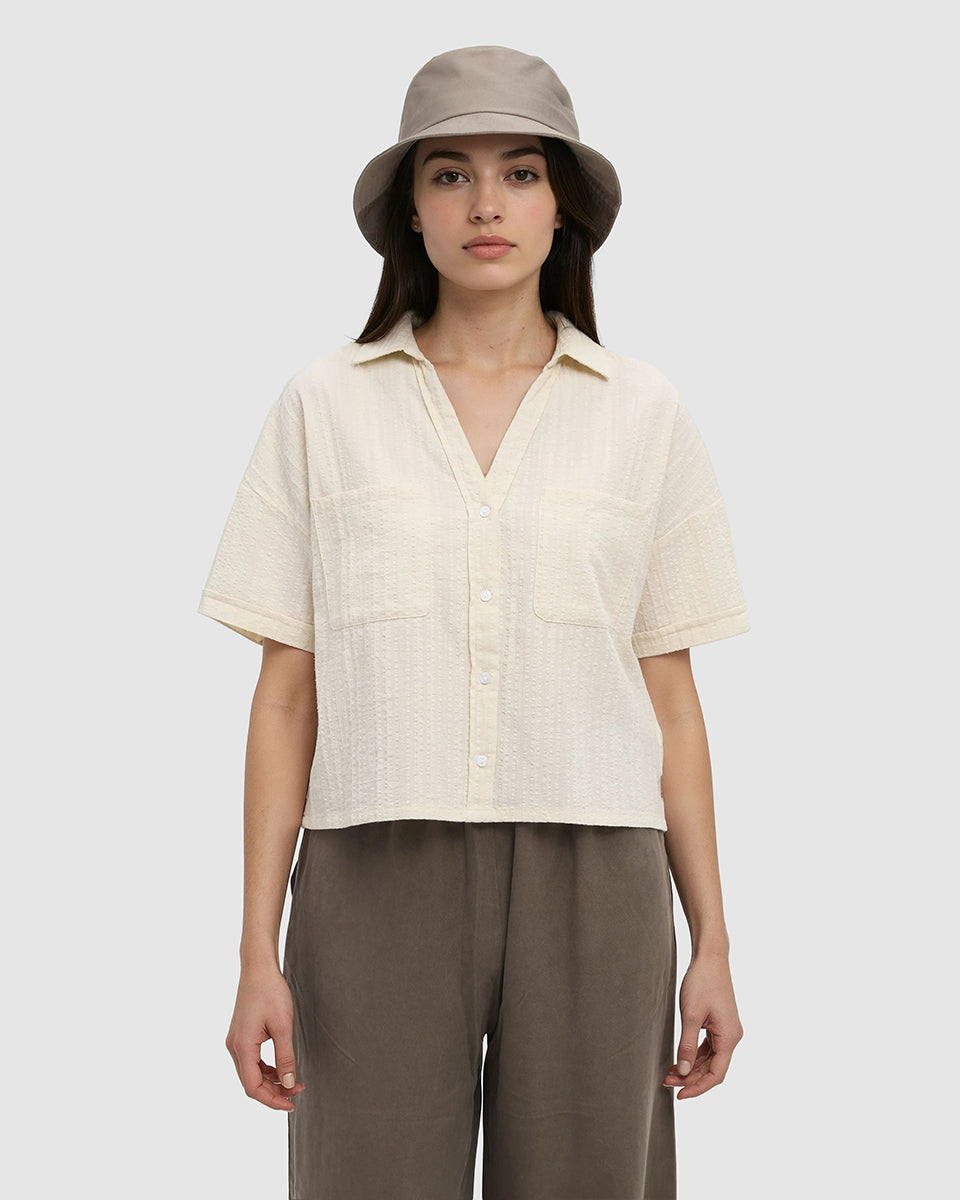 Tentree Women's Ashwood Shirt - White Oak