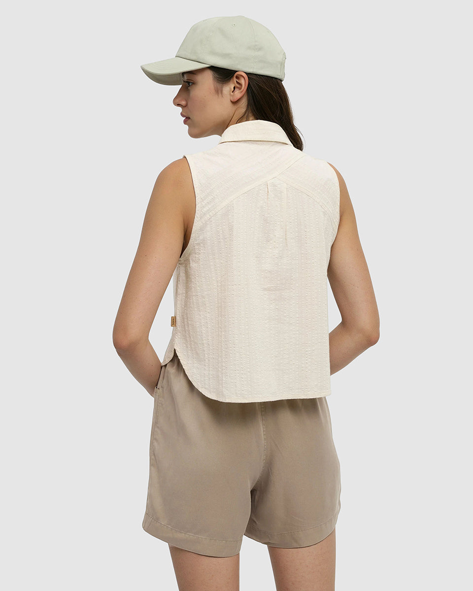 Tentree Women's Robins Shirt - White Oak