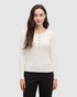 Tentree Women's Knowles Henley - Cotton White