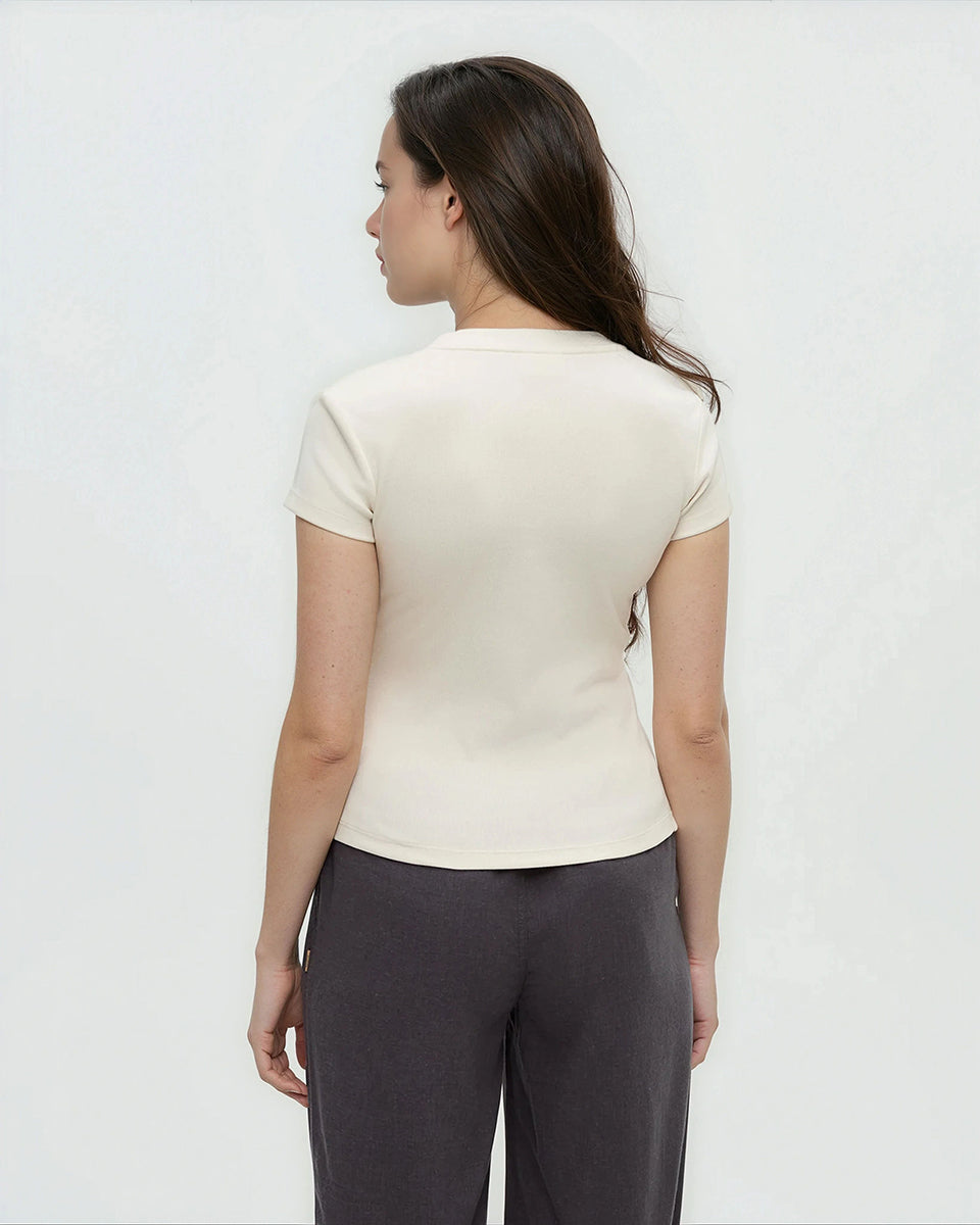 Tentree Women's Pinewood T-Shirt - Vintage White