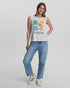 Tentree Women's Four Square Tank - Undyed Green