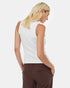 Tentree Women's Rib High Neck Tank - White