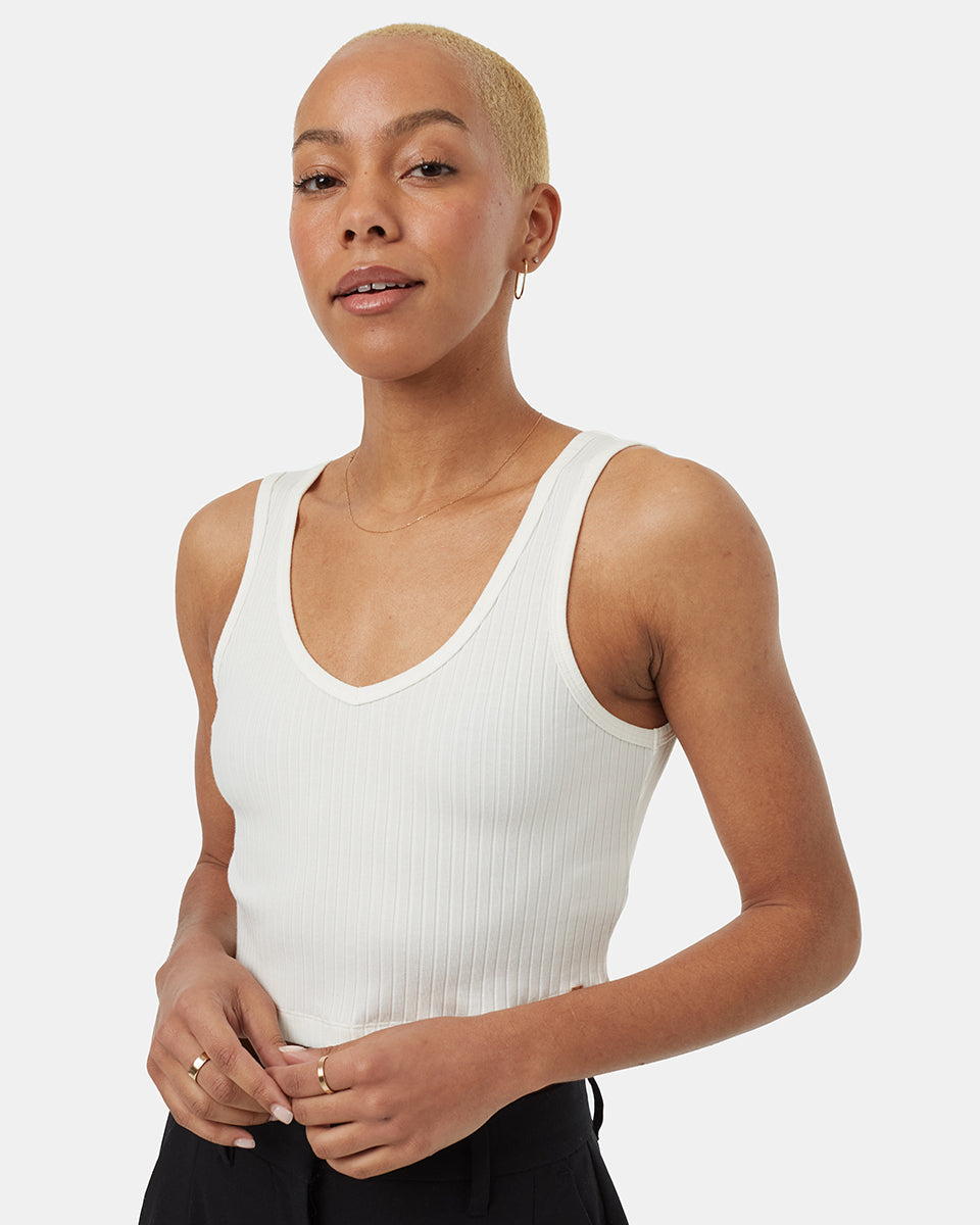 Tentree Combers Tank - White