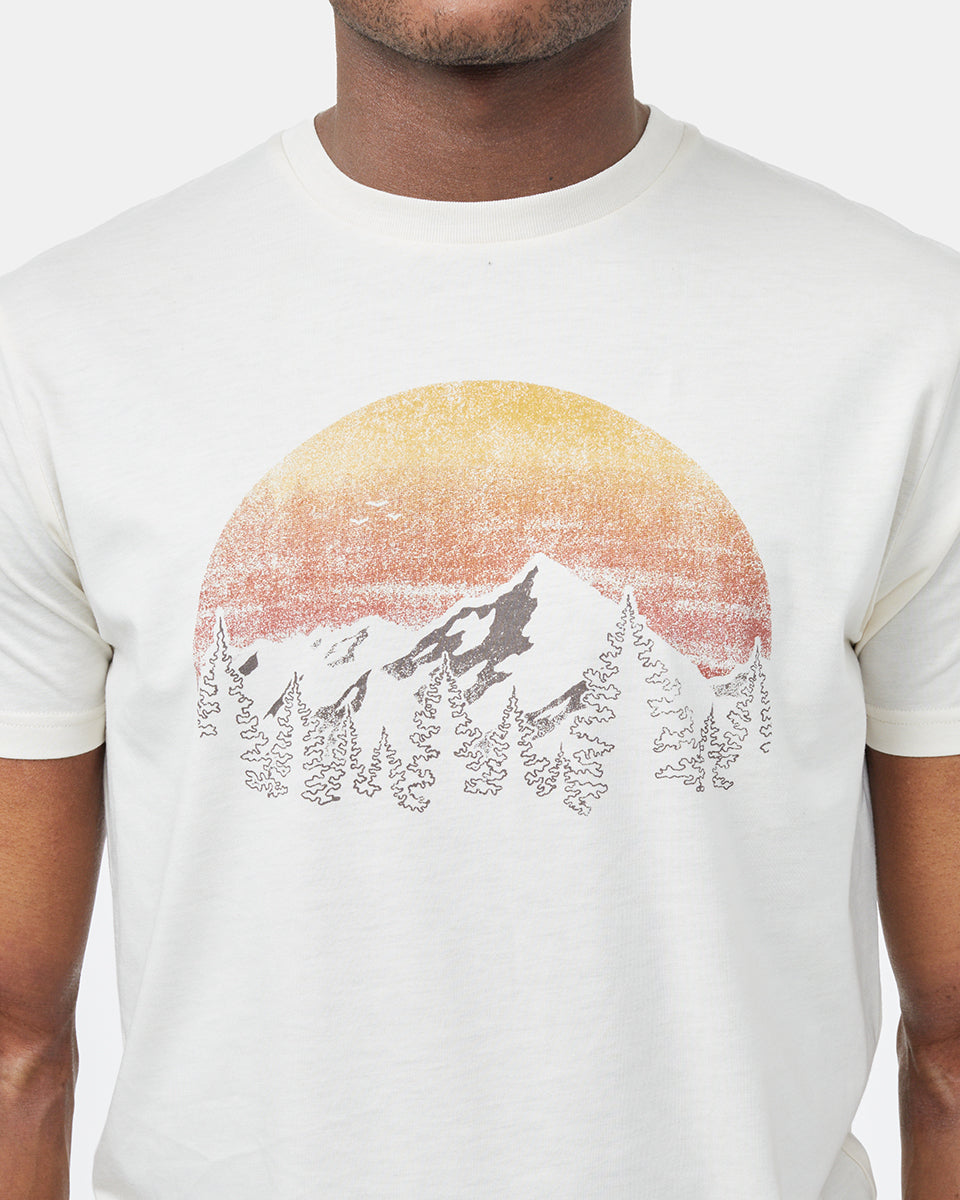 Tentree Vintage Sunset T-Shirt - Elm White Heather