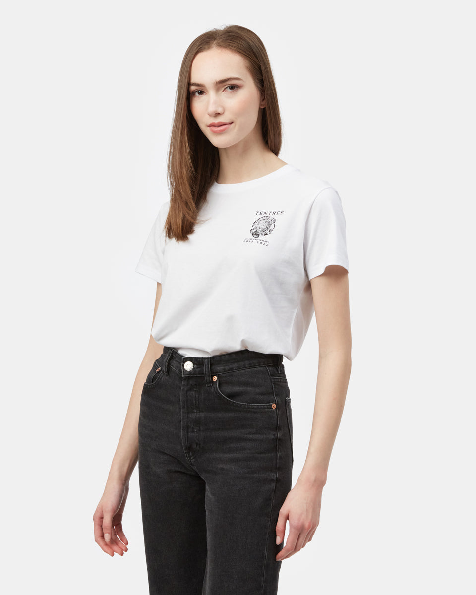 Tentree Ten Year T-Shirt - White