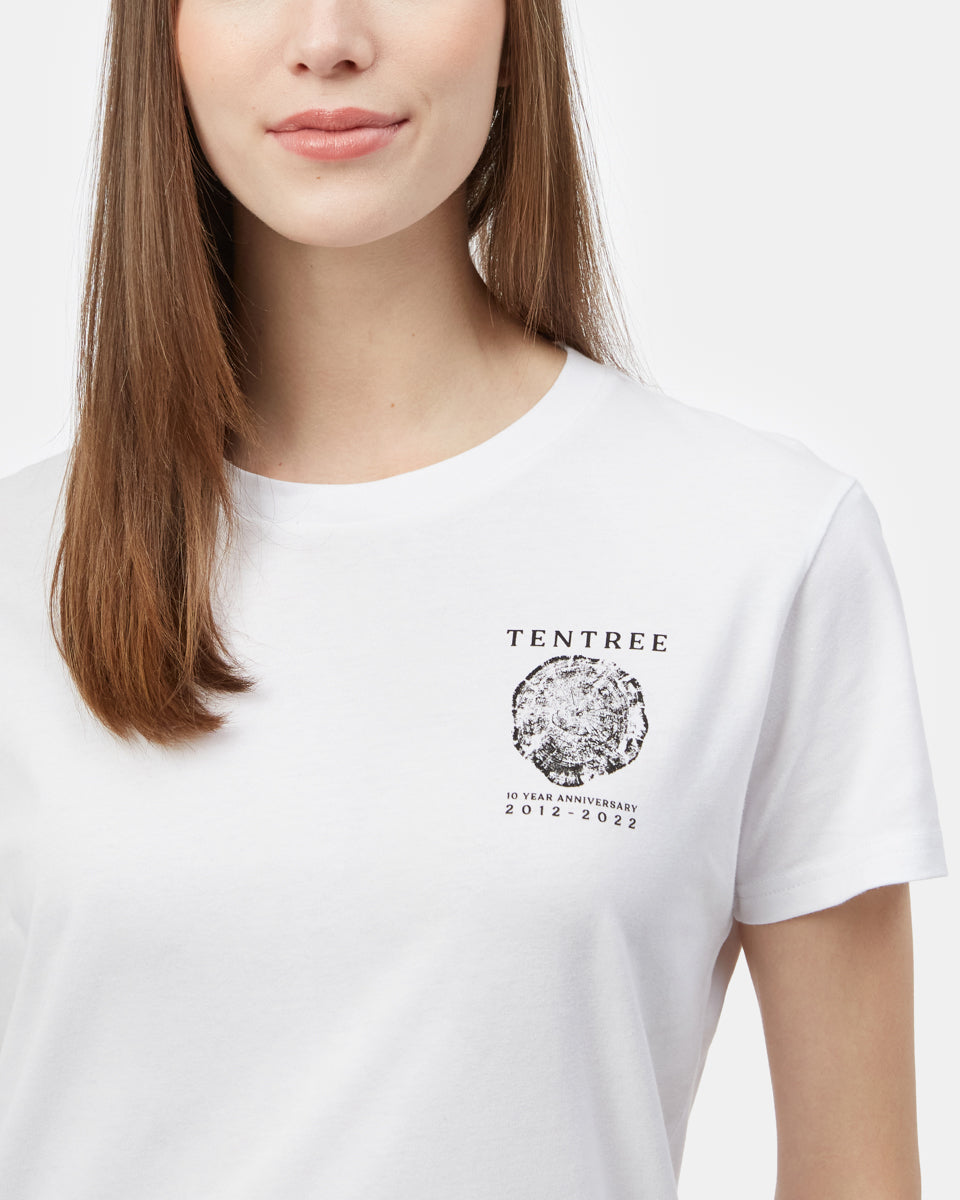 Tentree Ten Year T-Shirt - White