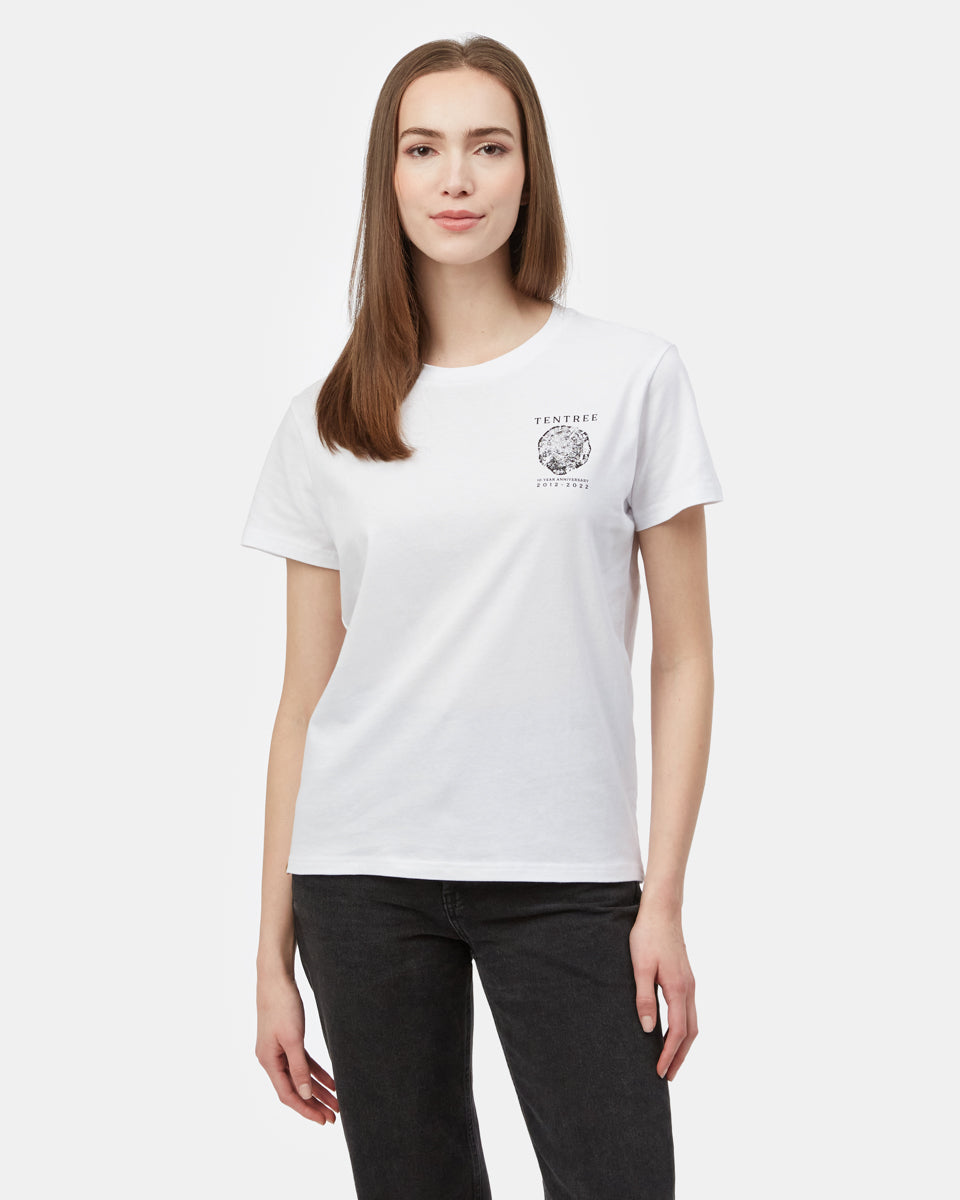 Tentree Ten Year T-Shirt - White