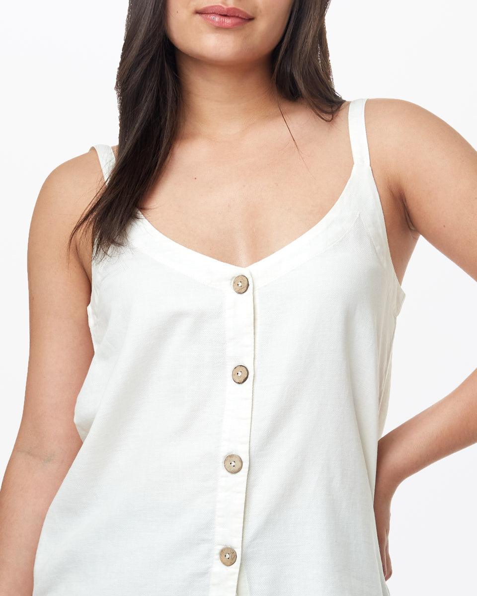 Tentree Women's Main Street Tank - Cloud White