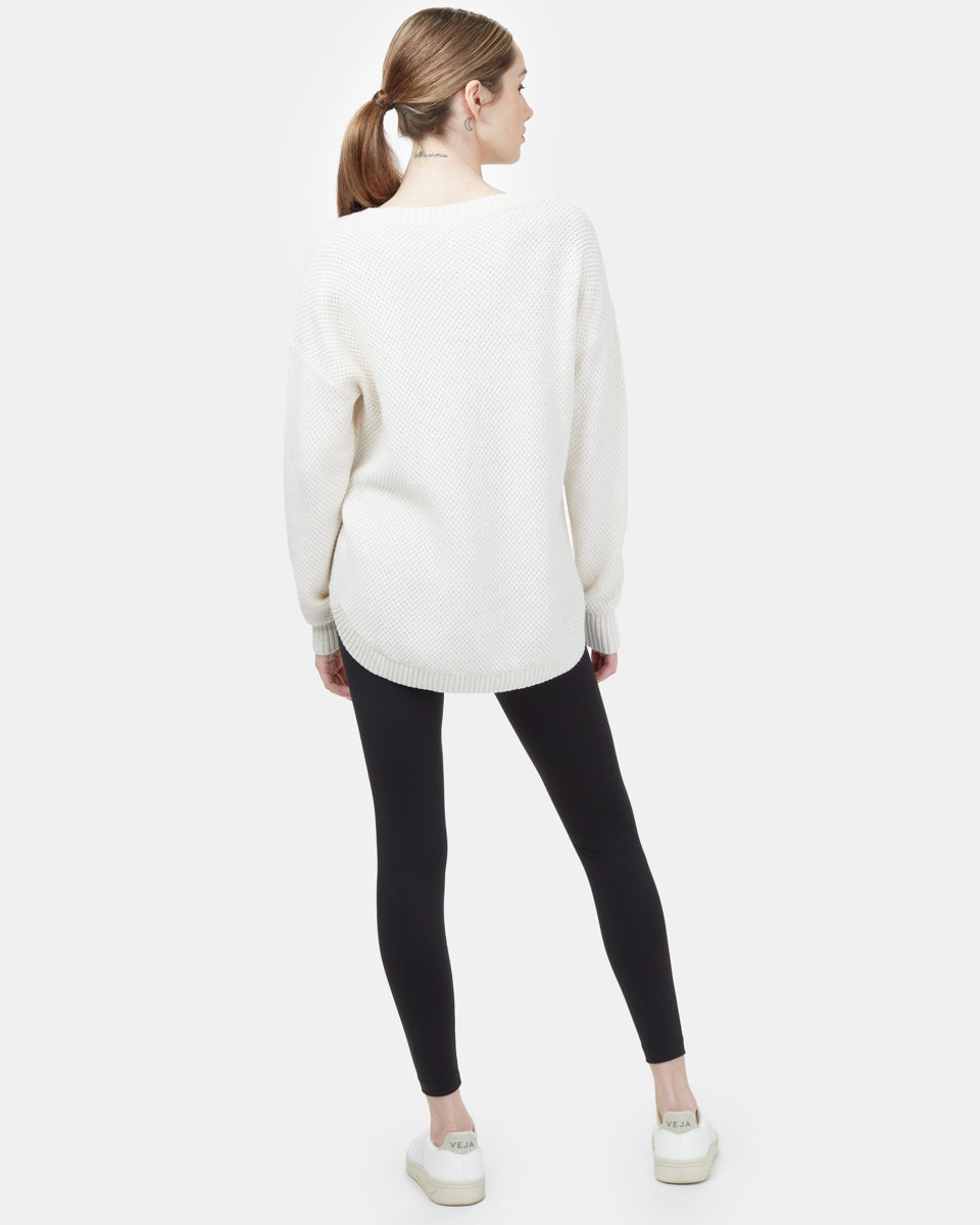 Tentree Women's Highline Drop Shoulder Sweater - Oatmeal Heather