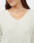 Tentree Highline V-Neck Sweater - Elm White Heather