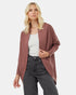Tentree Women's French Terry Cocoon Cardigan - Mesa Red